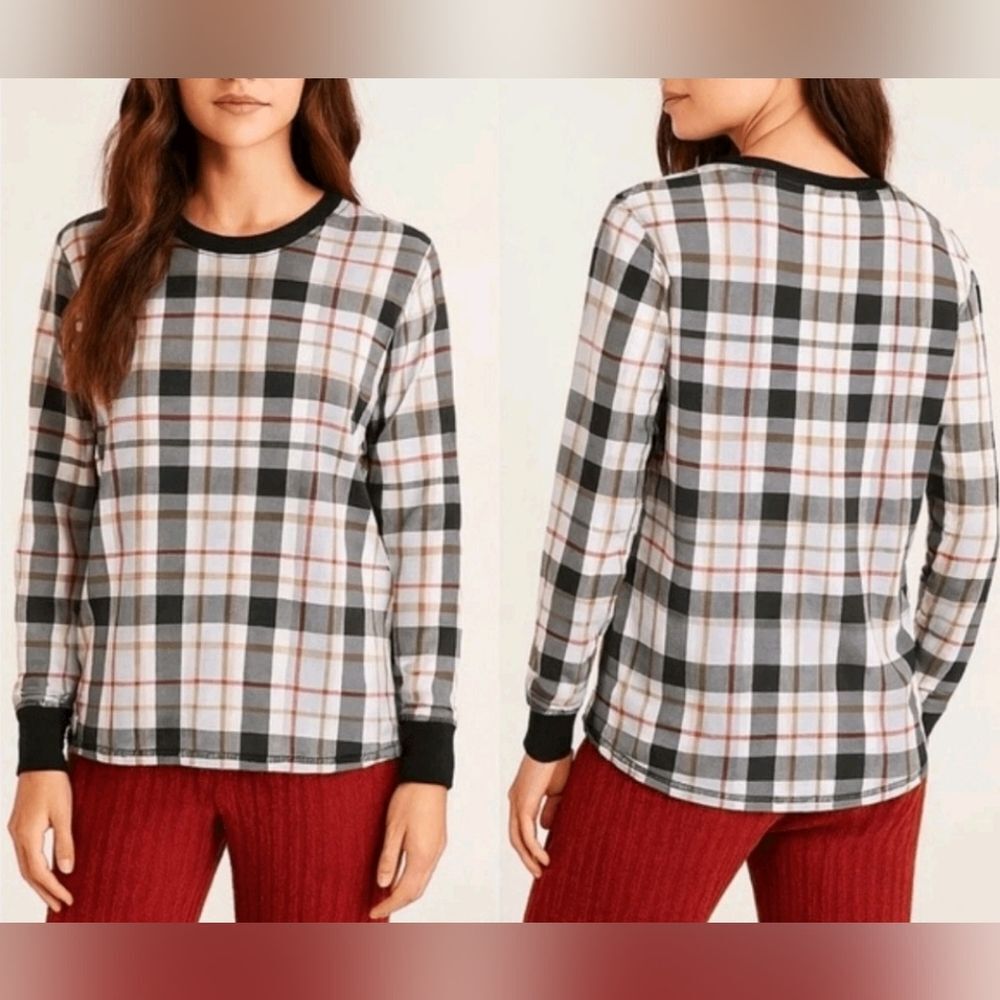 NWT Vera Bradley 100% Cotton Charming Plaid Cozy Pajama Shirt Size M, L, 2X
